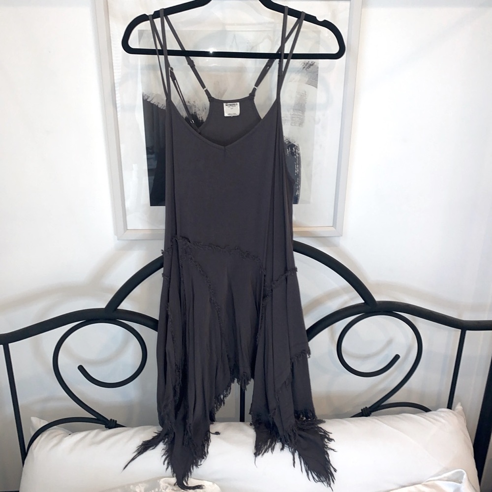 Free People Raw Hem Slip Dress